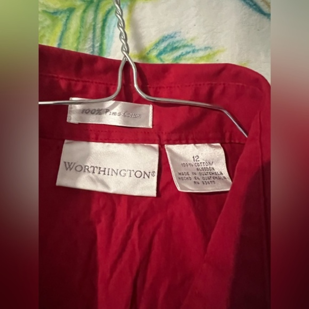 Worthington Womens dress‎ button up shirt - Picture 2 of 5